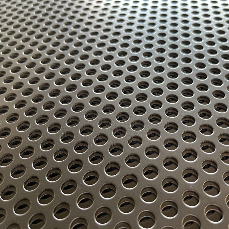 Round Hole Perforated Steel Mesh